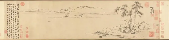 Twin Pines, Level Distance — Zhao Mengfu