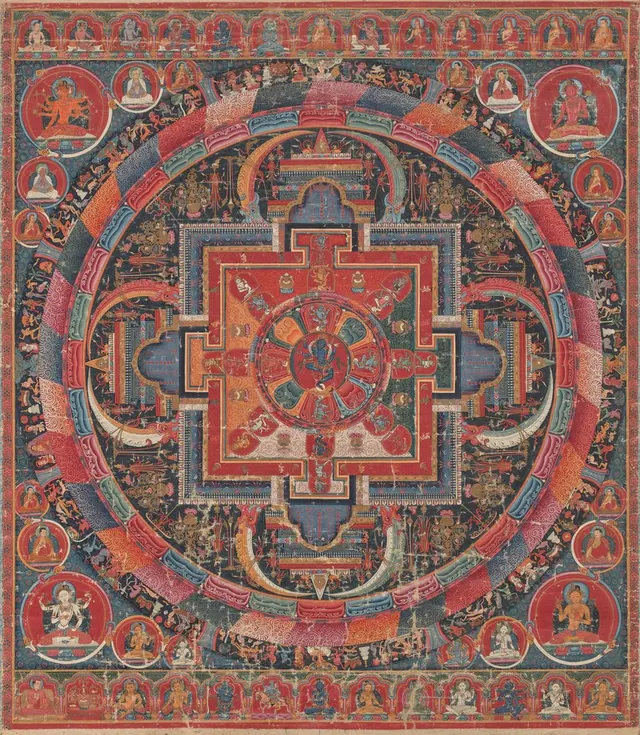 Twenty-three Deity Nairatma Mandala — Unidentified Tibetan painters