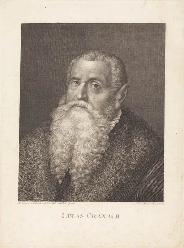 Moritz Steinla. Posthumous portrait print.