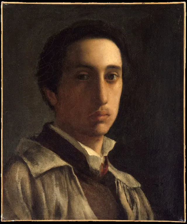 Edgar Degas. Self-Portrait, c. 1855–56.