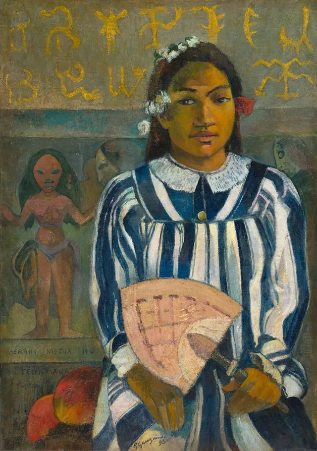 Merahi metua no Tehamana (Tehamana Has Many Parents or The Ancestors of Tehamana) — Paul Gauguin