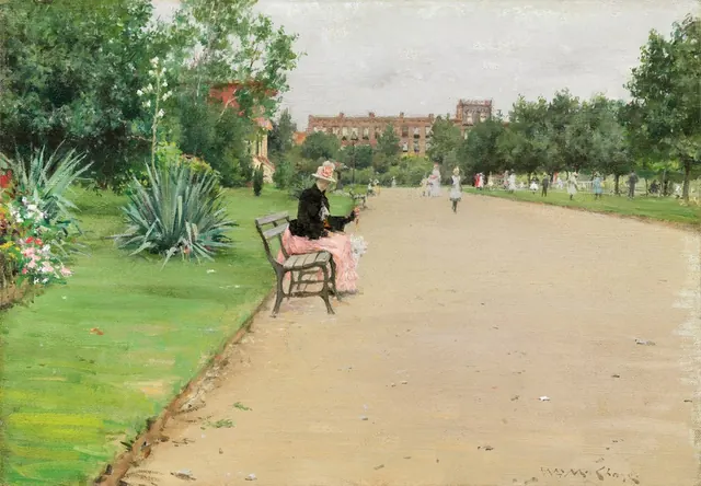 A City Park — William Merritt Chase