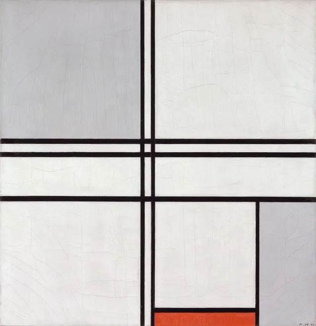 Composition (No. 1) Gray-Red — Piet Mondrian