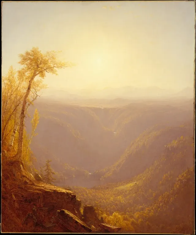 A Gorge in the Mountains (Kauterskill Clove) — Sanford Robinson Gifford