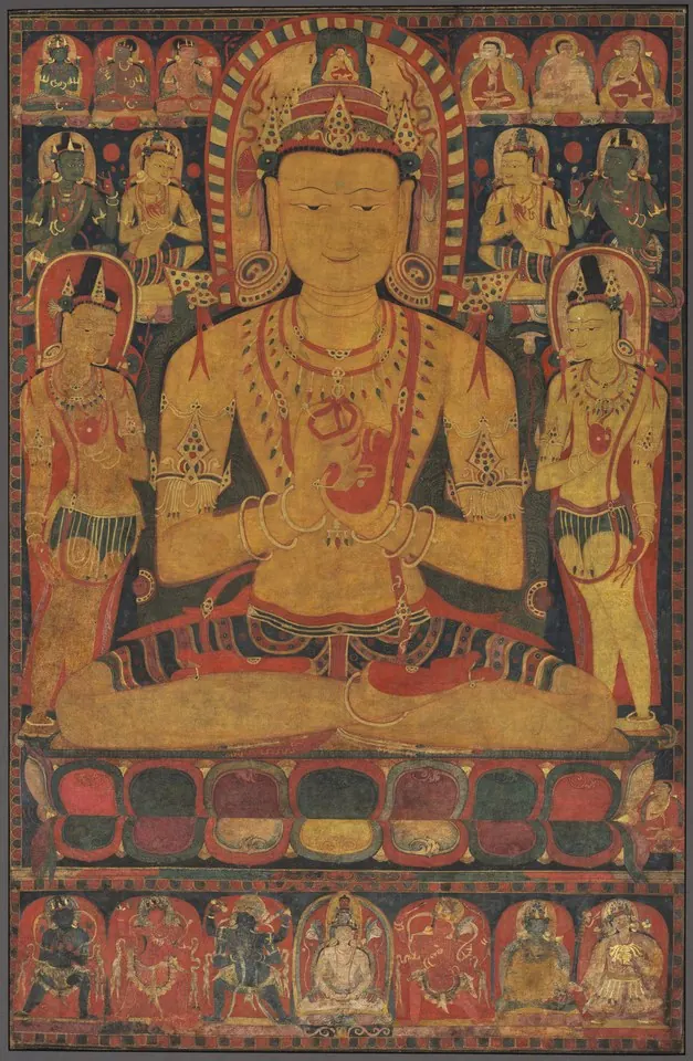Tantric Buddha Vairochana as Vajrasattva — Unidentified Tibetan painters