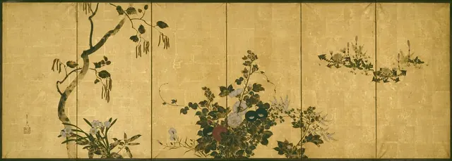 Flowers of Autumn and Winter — Suzuki Kiitsu