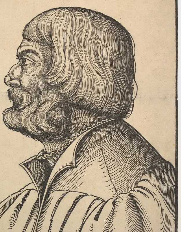 Attributed to Erhard Schön. Posthumous woodcut, about 1538.