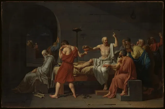 The Death of Socrates — Jacques Louis David