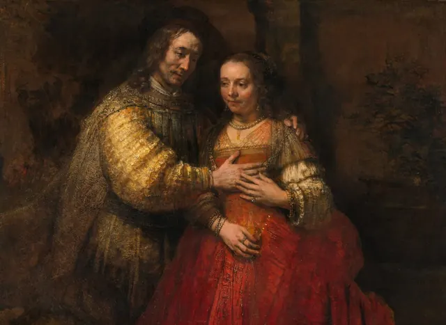 Isaac and Rebecca, Known as The Jewish Bride — Rembrandt van Rijn