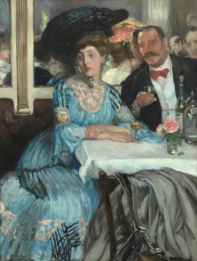 At Mouquin's — William James Glackens