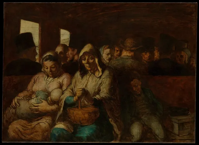 The Third-Class Carriage — Honoré Daumier