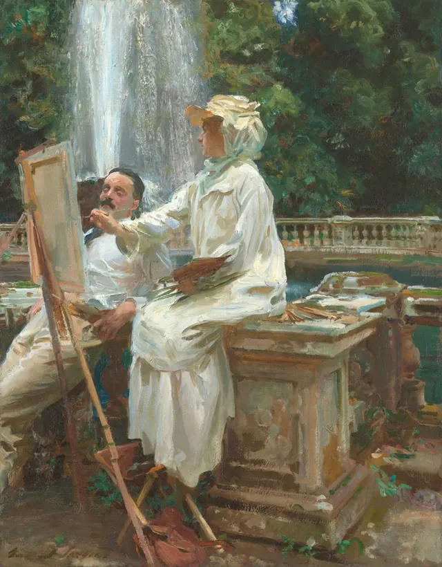The Fountain, Villa Torlonia, Frascati, Italy — John Singer Sargent