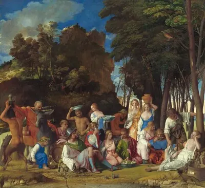 The Feast of the Gods — Giovanni Bellini and Titian