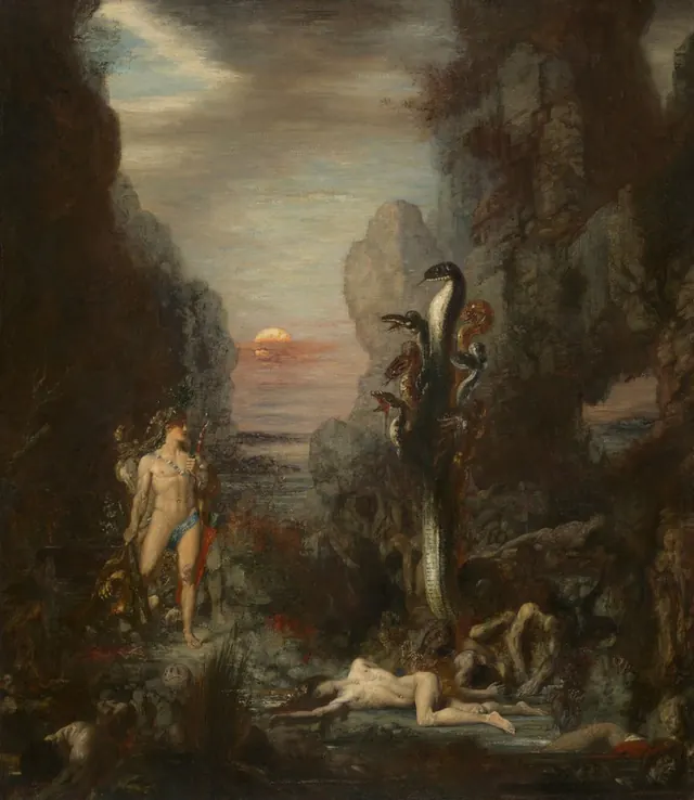 Hercules and the Lernaean Hydra — Gustave Moreau