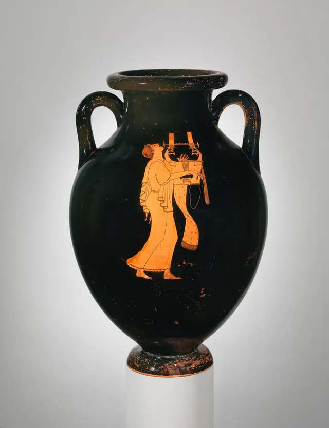 Detail of «Terracotta amphora (jar)»