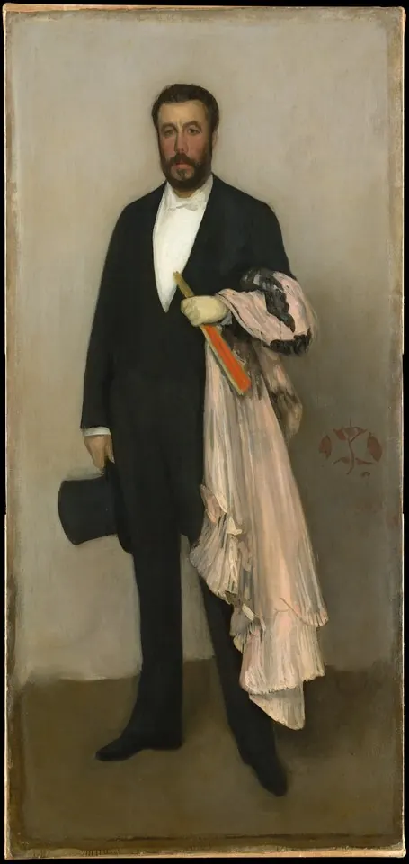 Arrangement in Flesh Colour and Black: Portrait of Theodore Duret — James McNeill Whistler