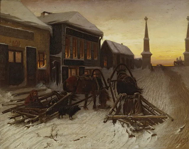 The Last Tavern at the City Gates — Vasily Perov