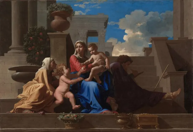 The Holy Family on the Steps — Nicolas Poussin