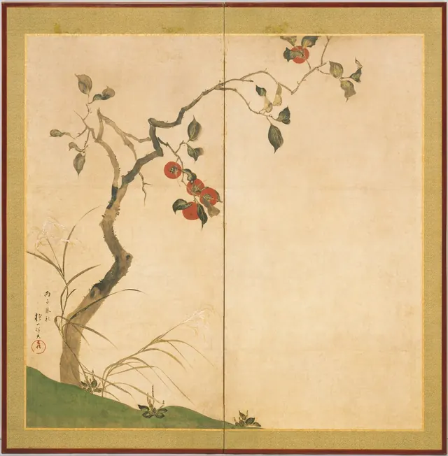 Persimmon Tree — Sakai Hōitsu