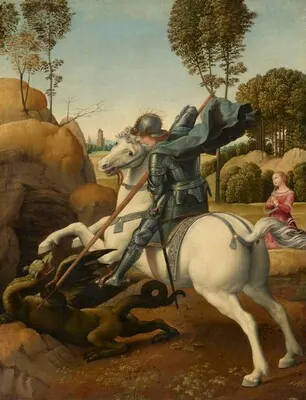 Saint George and the Dragon — Raphael