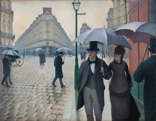 Paris Street; Rainy Day — Gustave Caillebotte