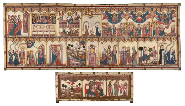 Retable and Frontal of the Life of Christ and the Virgin — Unidentified Spanish painters