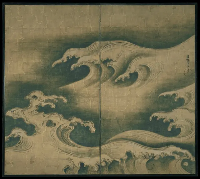 Rough Waves — Ogata Kōrin