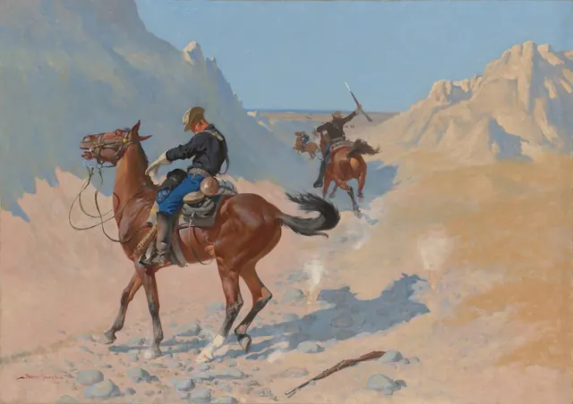 The Advance-Guard, or The Military Sacrifice (The Ambush) — Frederic Remington