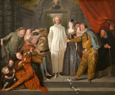 The Italian Comedians — Jean Antoine Watteau