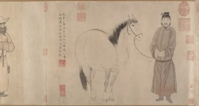 Grooms and horses — Zhao Mengfu, Zhao Yong and Zhao Lin