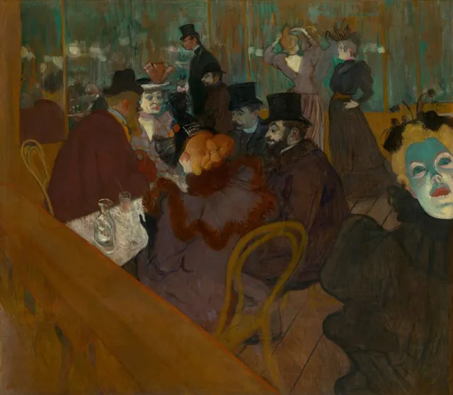 At the Moulin Rouge — Henri de Toulouse-Lautrec