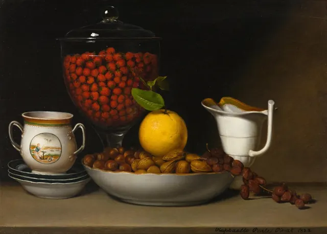 Still Life—Strawberries, Nuts, &c. — Raphaelle Peale