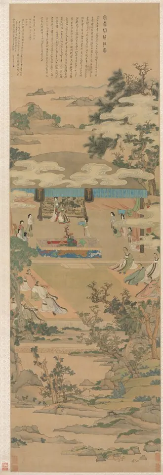 Lady Xuanwen Giving Instruction on the Rites of Zhou — Chen Hongshou