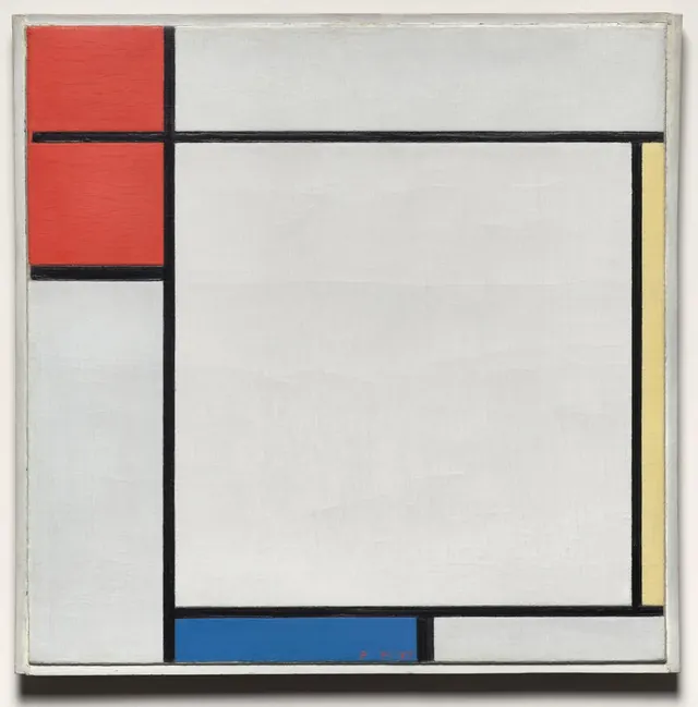 Composition with Red, Yellow, and Blue — Piet Mondrian