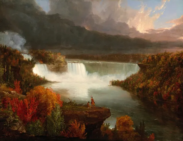 Distant View of Niagara Falls — Thomas Cole