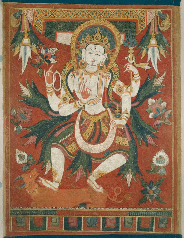 Double-Sided Painted Banner (Paubha) with God Shiva — Unidentified Nepali painters