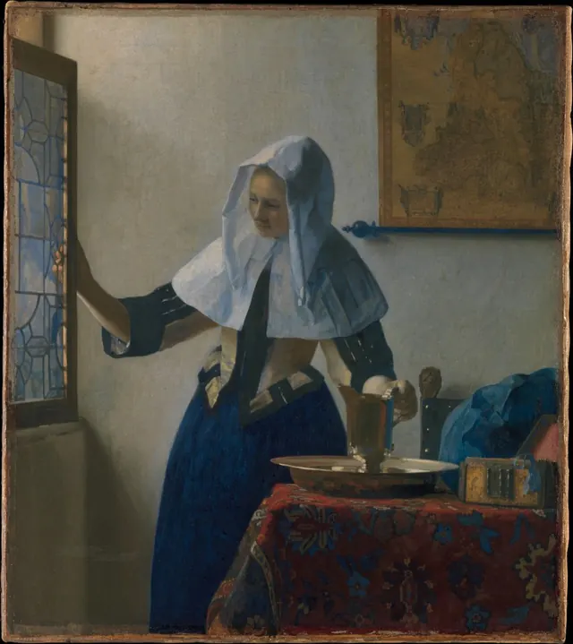 Young Woman with a Water Pitcher — Johannes Vermeer