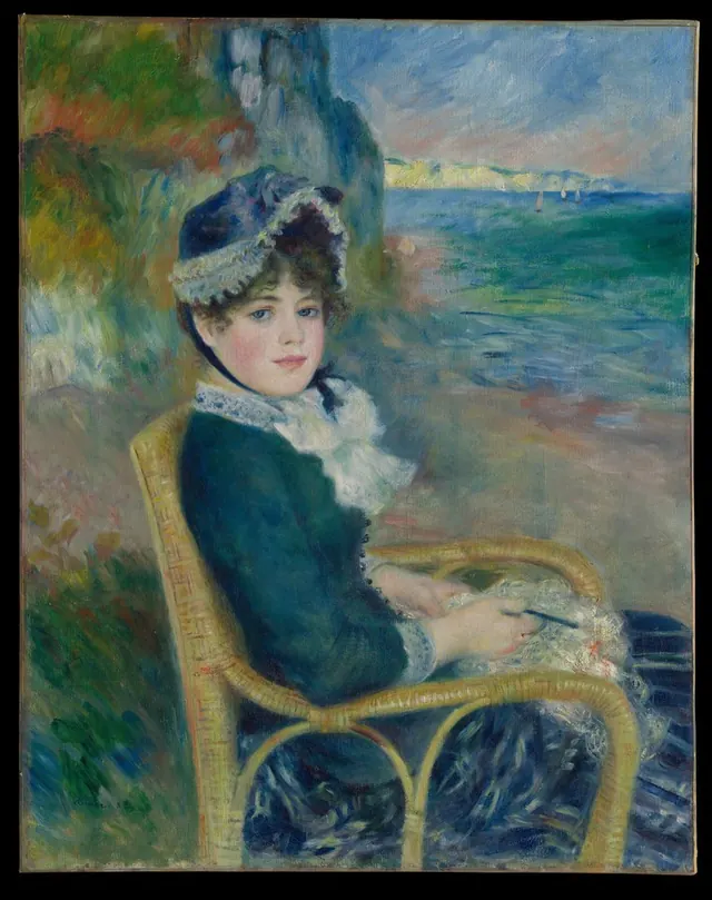 By the Seashore — Pierre-Auguste Renoir