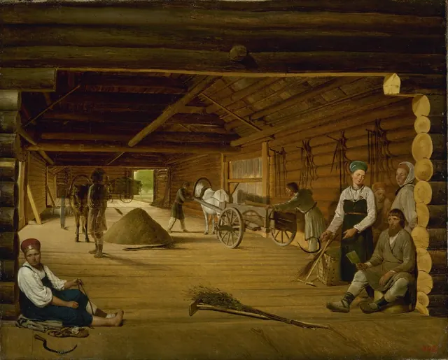 The Threshing Floor — Alexey Venetsianov
